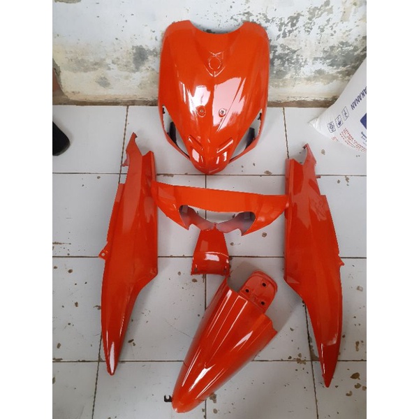 FUL SET COVER BODY BODI HALUS YAMAHA MIO SPORTY MIO LAMA OLD 2005 2006 2007 MERAH CABE