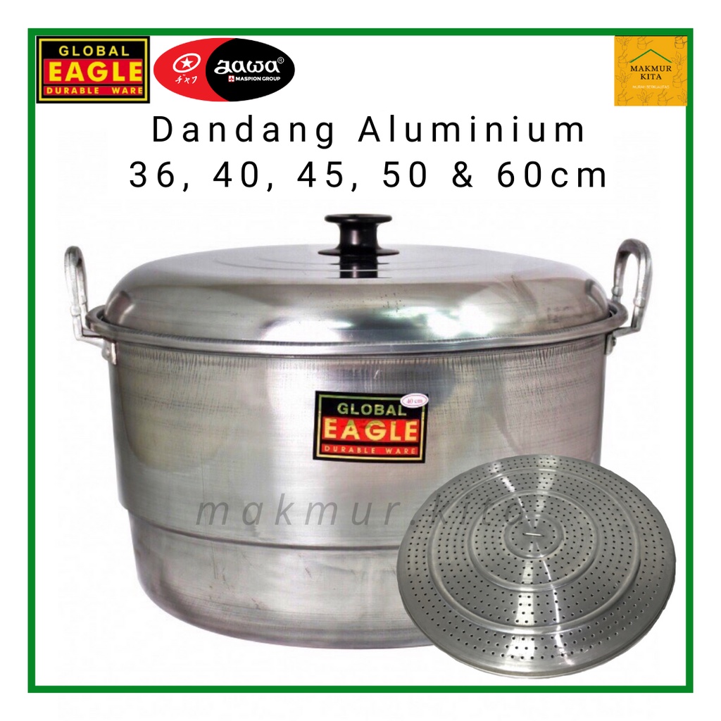 Panci Dandang Kukus 36 40 45 50 55 60 CM Aluminium Global Eagle / Panci Kukus Besar Maspion / Panci 