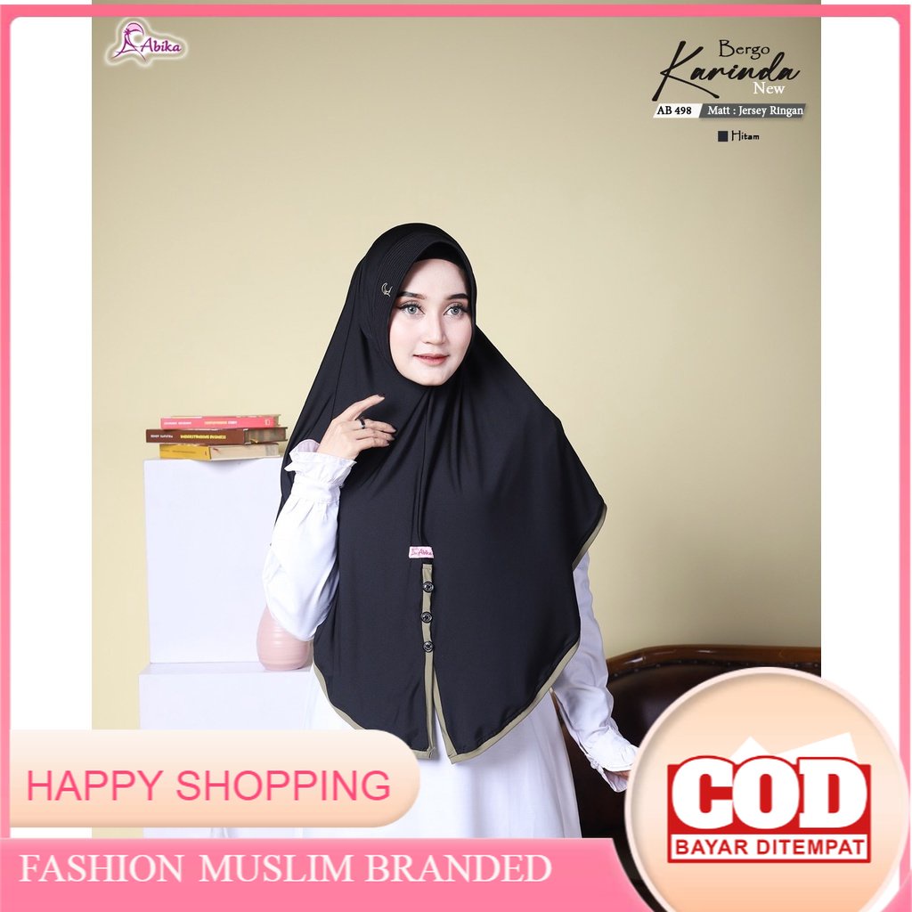 cod Bergo Karinda by Abika Hijab Jilbab Instant Jumbo Syari Kerudung Instan Terbaru Krudung  Dewasa 