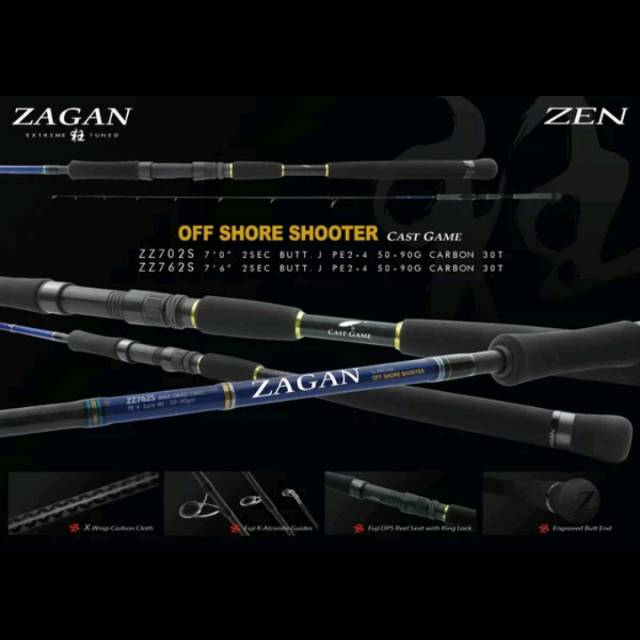 Rod Zen Zagan Off Shore Shoter 702 PE 4