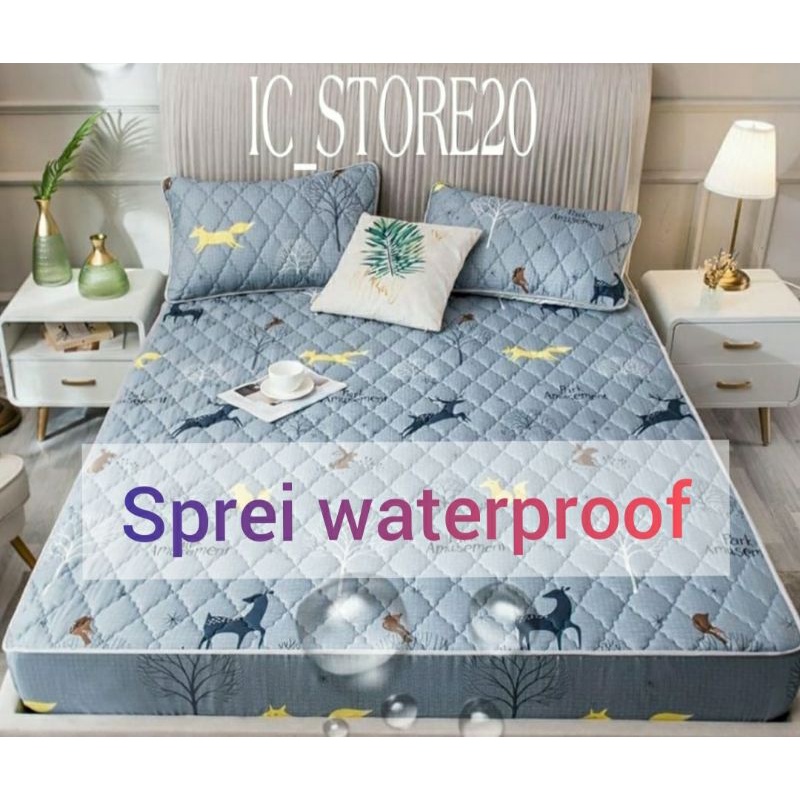 PROMO Sprei waterproof 200x180x20 cm /sprei anti air FULL karet keliling /sprei kualitas terbaik/sprei anti geser