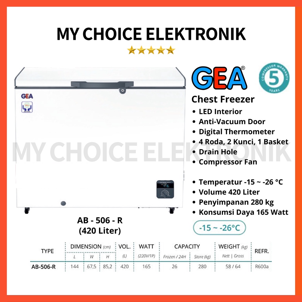 GEA Chest Freezer AB-506 TX / AB-506TX