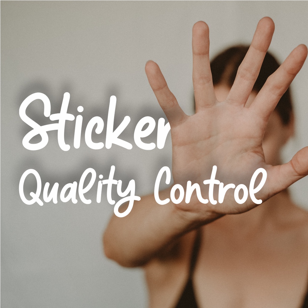 

STICKER QC PASSED 1 CM isi 216 pcs stiker // Waterproof // BLUESTIKER