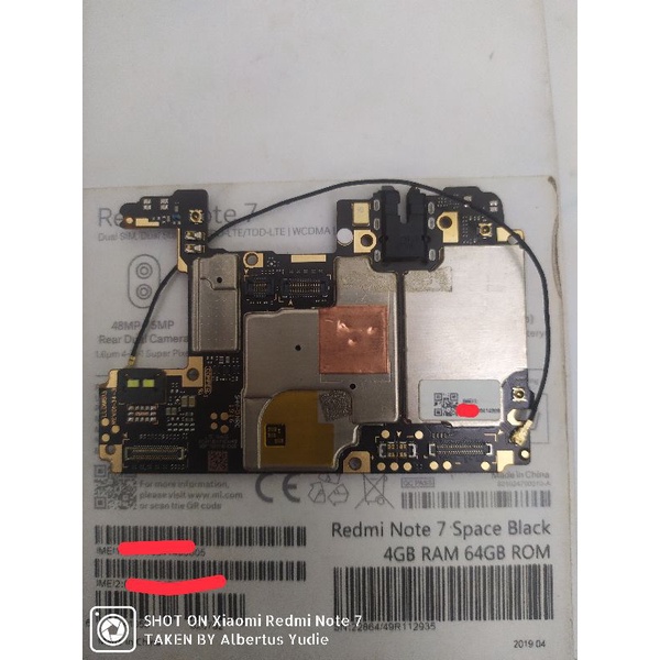 Mesin redmi note 7 ram 4 64