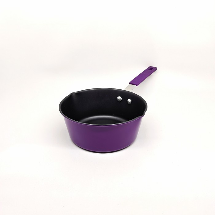 Panci teflon 16 cm anti lengket tebal saucepan premium G11-16 - Ungu