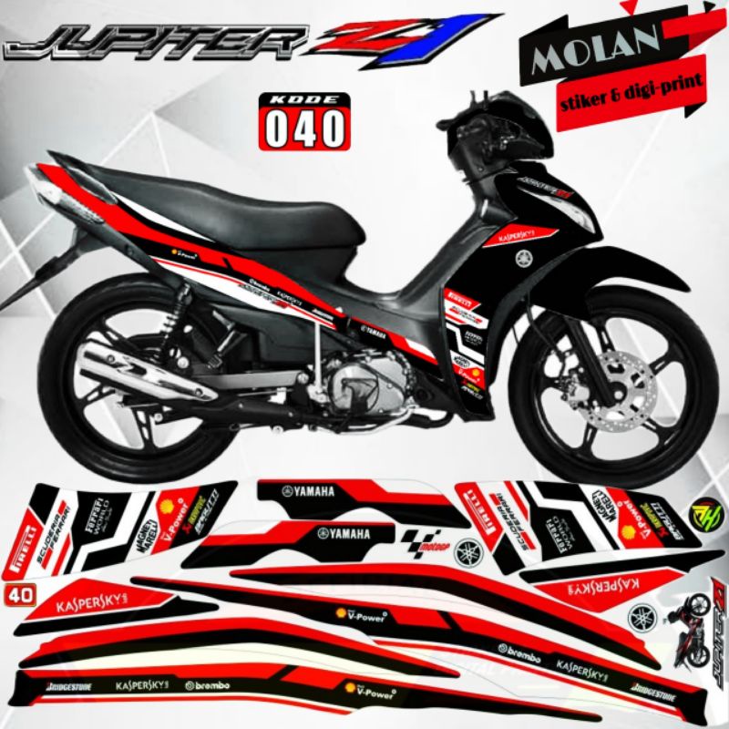 Decal Sticker Striping Variasi Jupiter Z1 2013-2019  | Decal Jupiter RC | Decal Legenda 115 Z | Deca