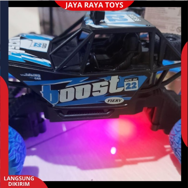 Mobil Remote Control Offroad Rc Car Jeep Rock Crawler Boost Monster Cross Country skala 1:20  mainan anak laki laki