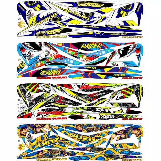 Sticker / Striping Variasi Satria Fu 150 2009-2013 / Satria Fu Barong