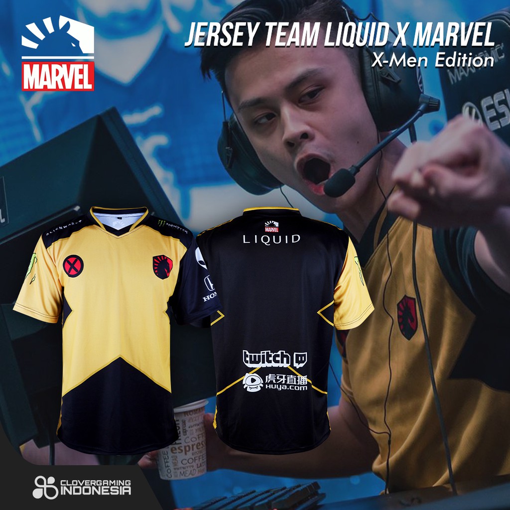 Jersey Team Liquid x Marvel X-Men - Marvel Heroes Avengers