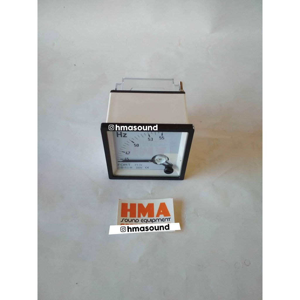 HZ Meter Frekuensi Frequency Meter Analog 45~55 HZ 220V Fort