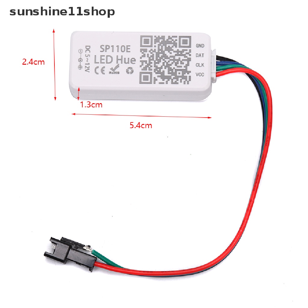 (SHO) Sp110e Kontroler Lampu Strip LED DC5-12V Dengan Bluetooth