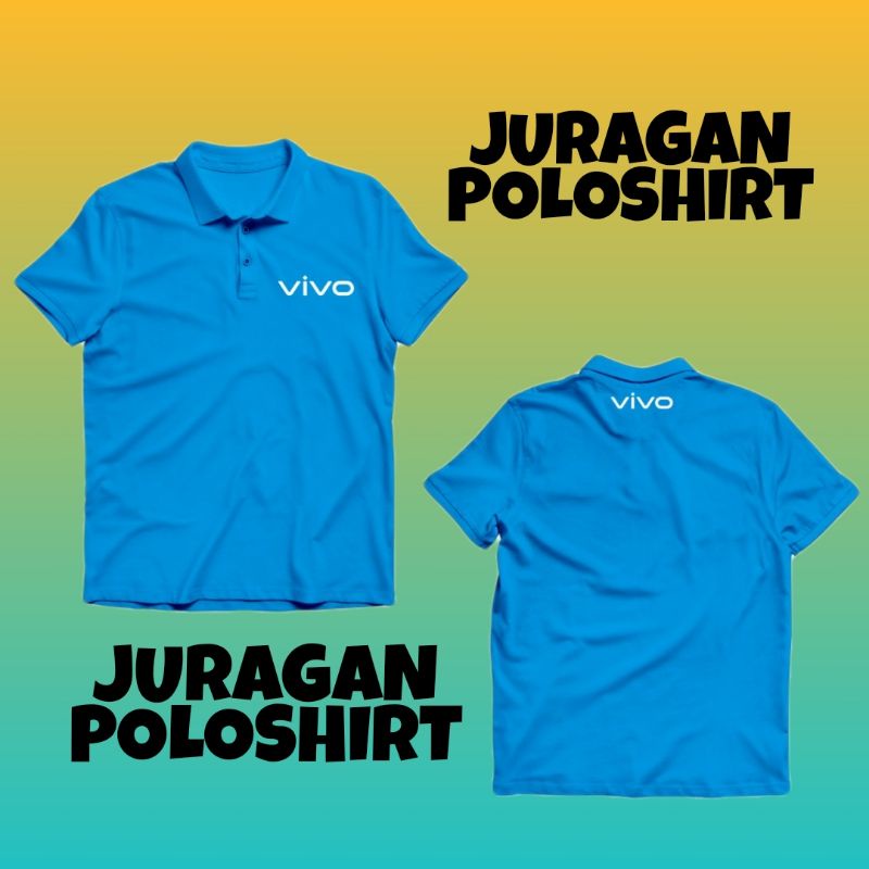 Polo Shirt Kaos Polo Vivo Smartphone Logo 2019 Kaos handphone
