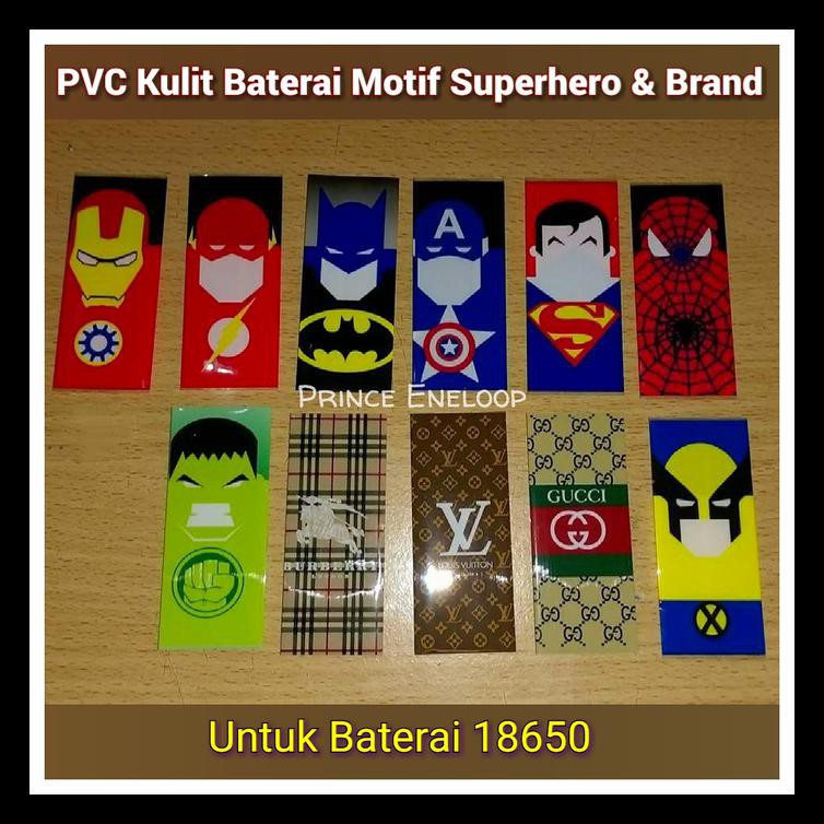 

Plastik / Pvc Shrink Wrap Baterai 18650 Superheroes & Other Brand Terbaik