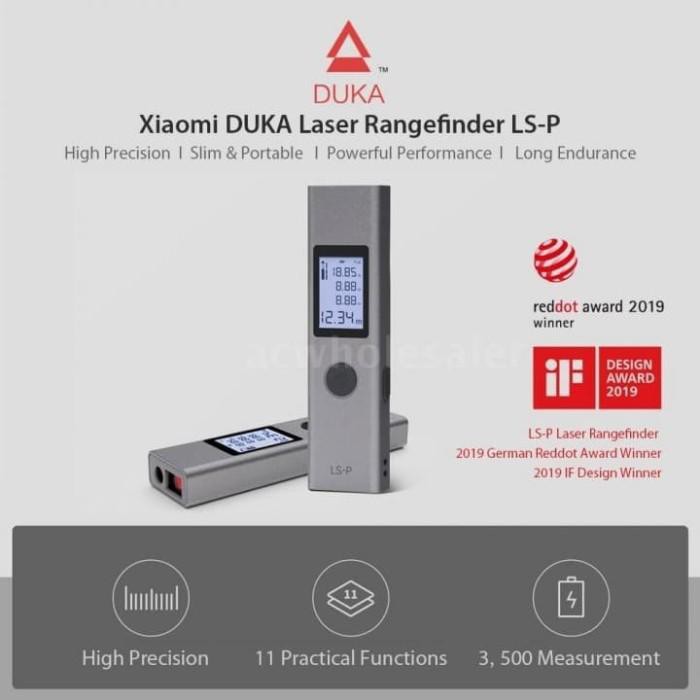 Xiaomi Duka LS-P Laser Range Finger Measurement - Laser Meteran Digital