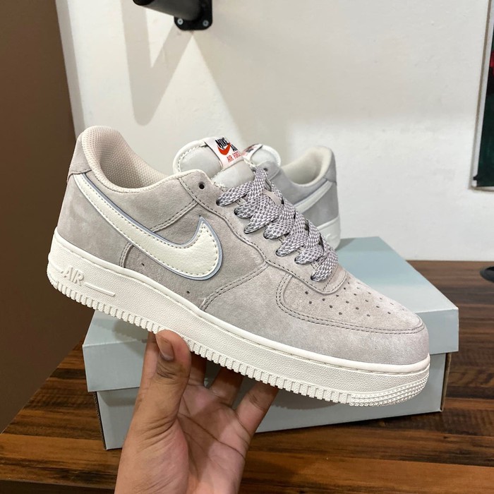 nike air force 1 low grey suede