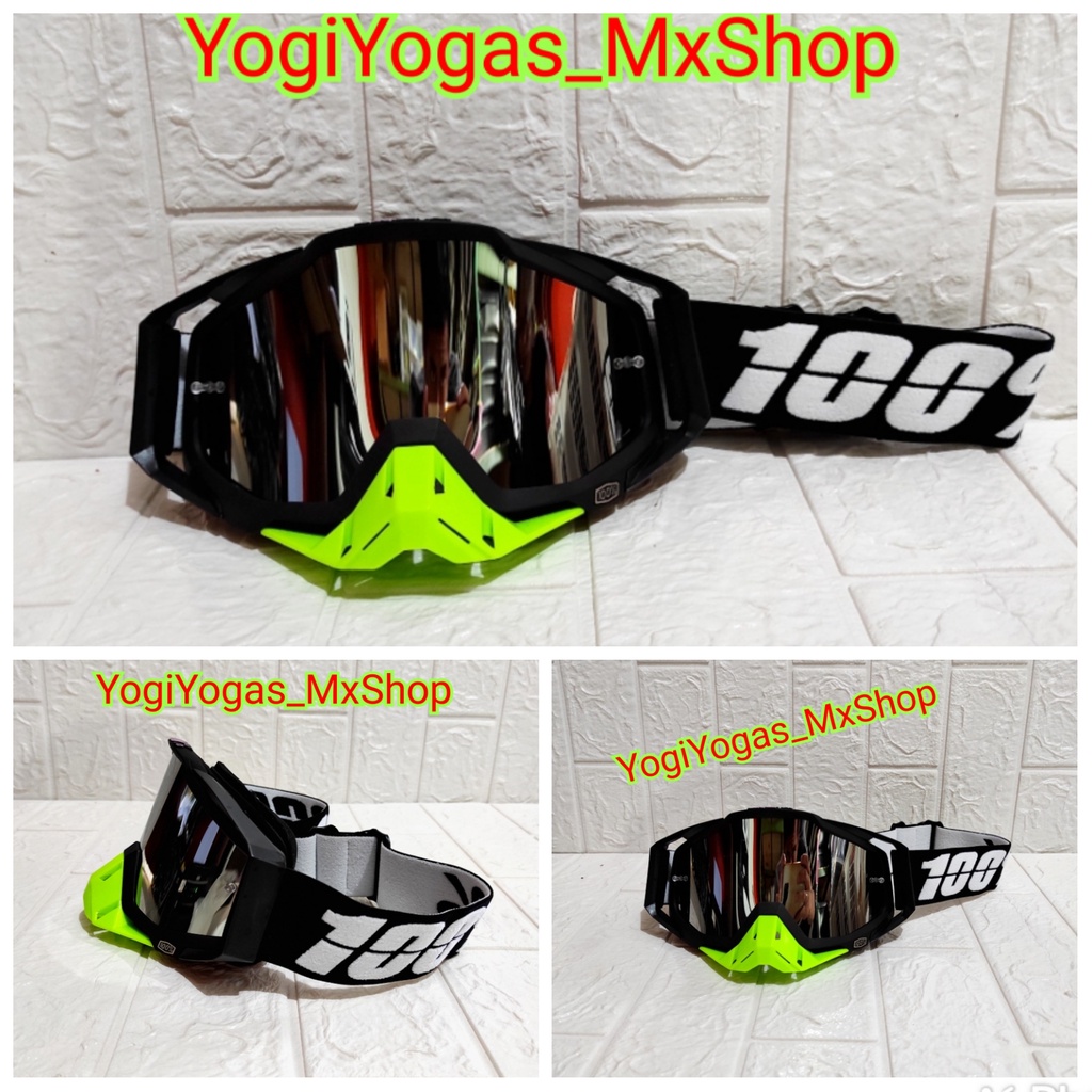 goggle cross trail or supermoto universal  berkendara kacamata helm goggle 100percen import kualitas premium goggle trail offroad bisa onroad berkualitas KODE 002