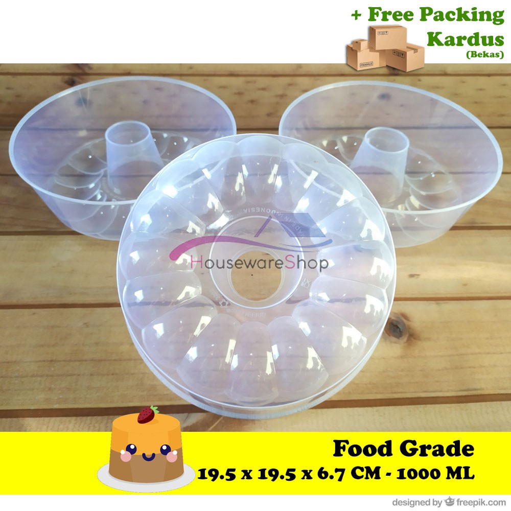 Cetakan Agar Puding Selena 1000 ML - Food Grade Large