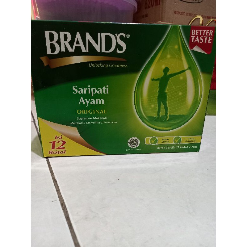 

BRAND'S Saripati Ayam Original 70gr Isi 12botol