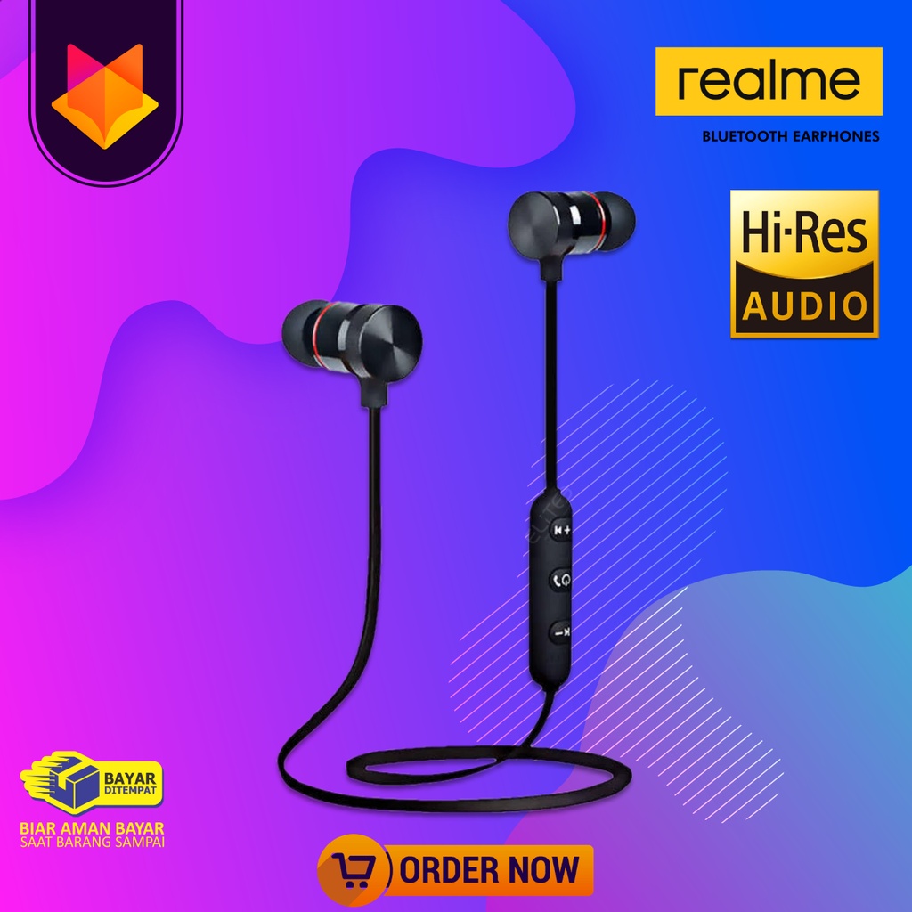 HEADSET BLUETOOTH REALME BUDS WIRELESS EARPHONE REALME