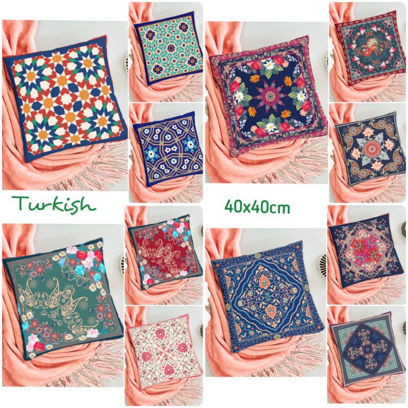 BANTAL SOFA PRINT MOTIF TURKISH TURKEY BOHEMIAN MAROKO MOROCCO 40X40 CM