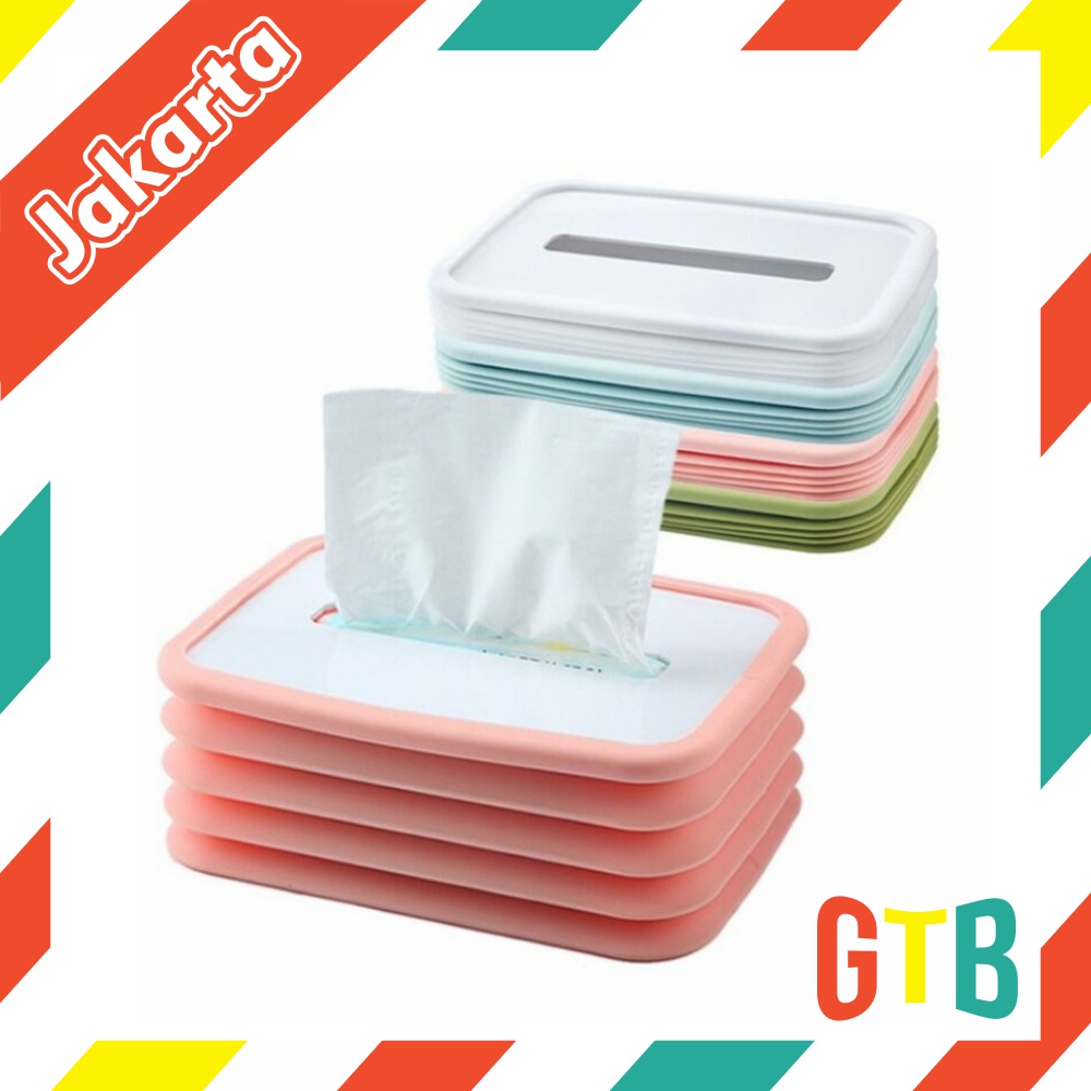 ❤GTB❤ Kotak Tisu Lipat - Tissue Box Flexible - Tempat Tissue Serbaguna R581