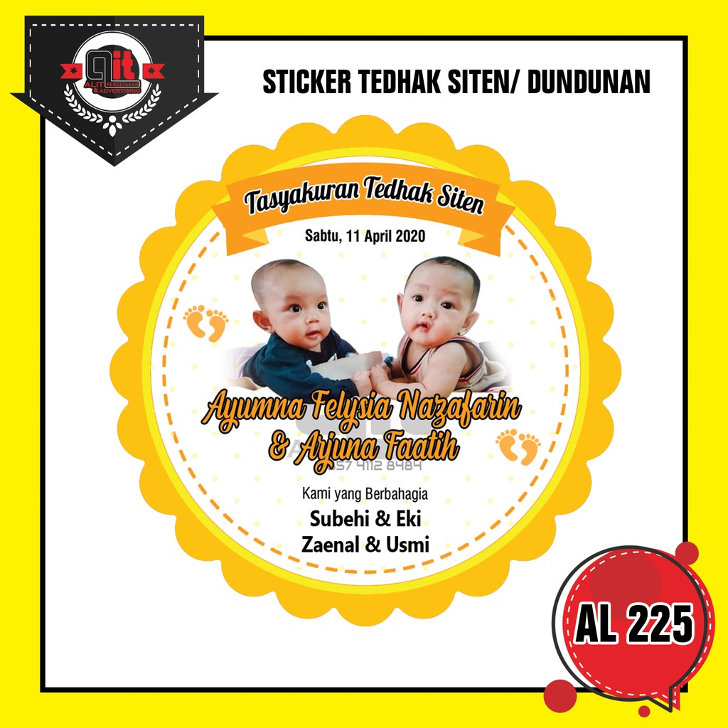 

STICKER TEDHAK SITEN/ DUNDUNAN