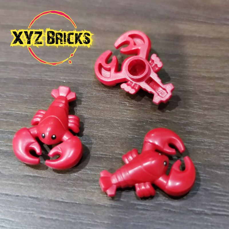 LEGO PARTS 6170934 Animal - Lobster No. 3 Bright Red