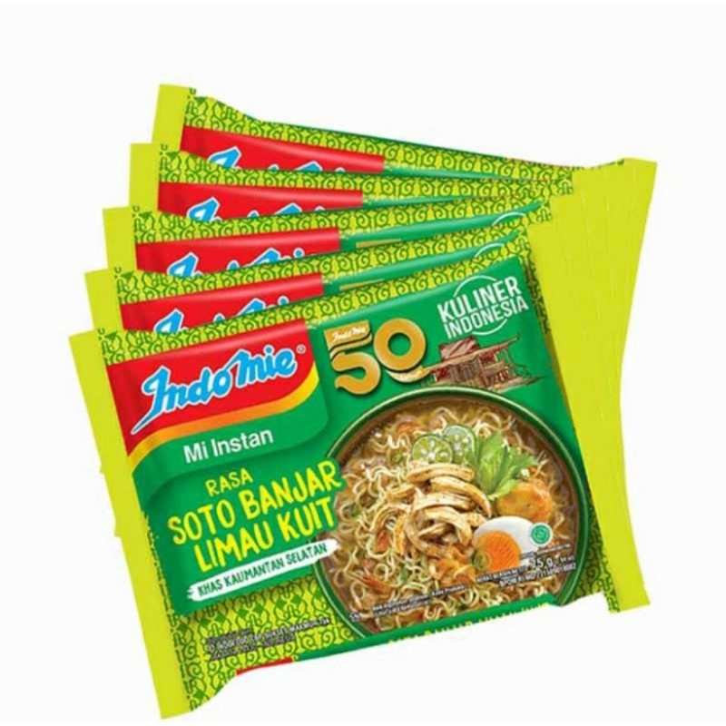 

indomie kuah rasa soto banjar limau kuit