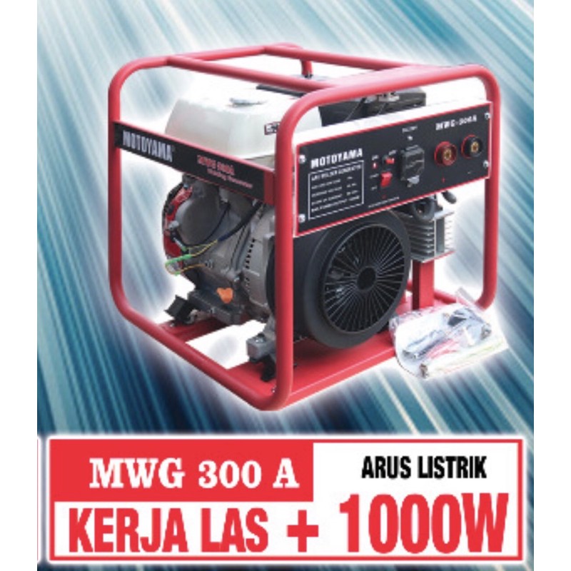 MOTOYAMA WELDING GENERATOR GENSET LAS INVERTER WELDER MWG 300A 16HP