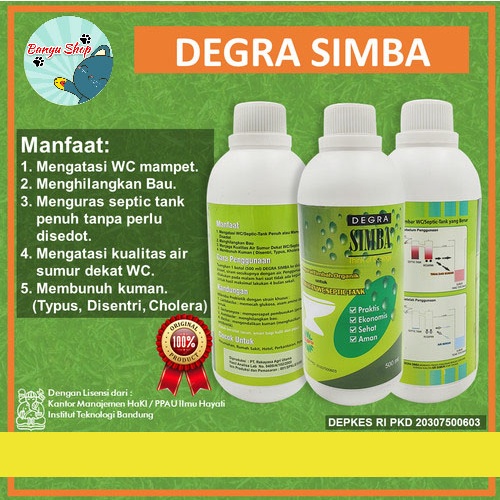 Degra Simba Mengatasi WC Septic Tank Mampet Penuh Luber Terlisensi ITB Bandung