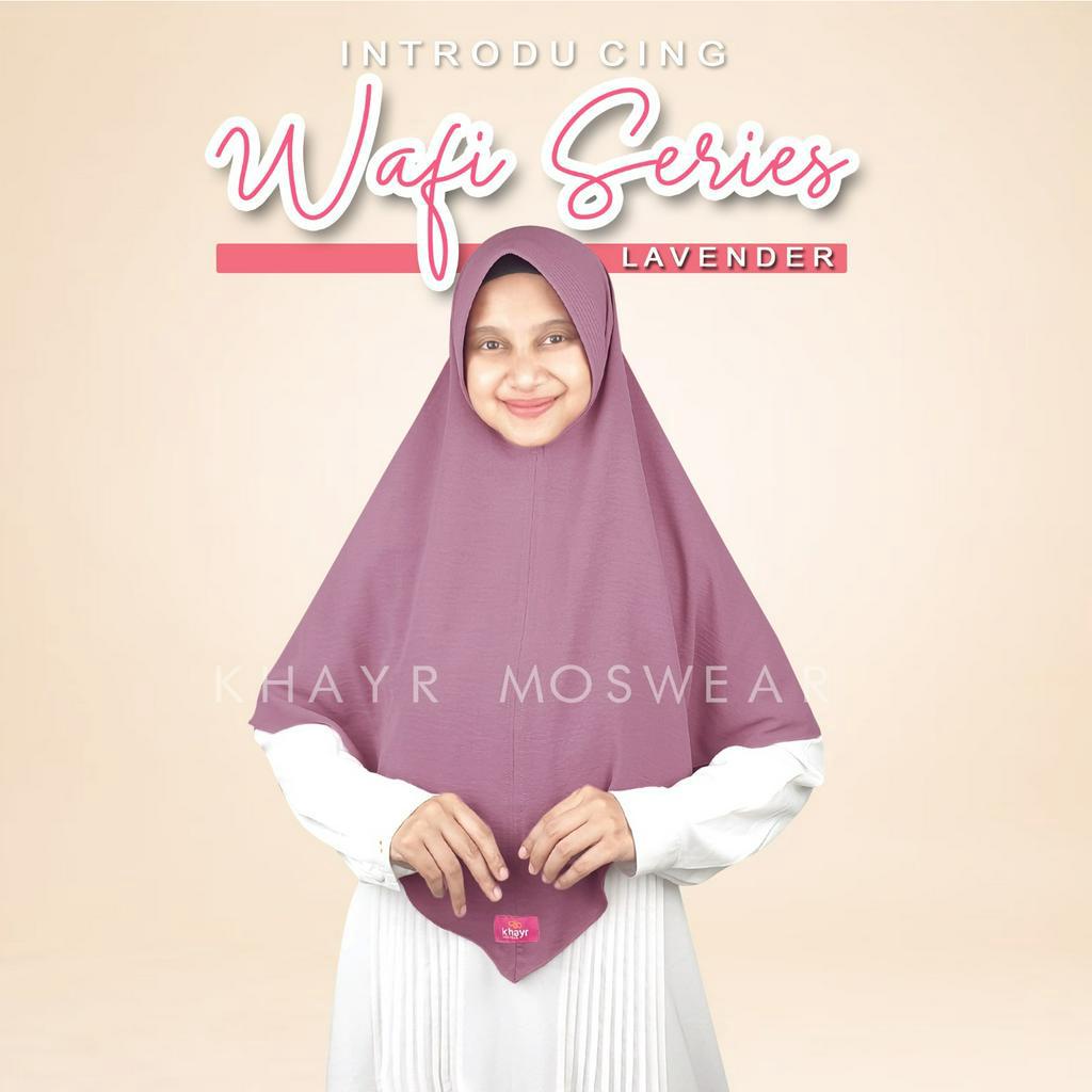 KHAYR MOSWEAR KHIMAR WAFI SERIES PED ANTEM  JILBAB INSTAN SYARI