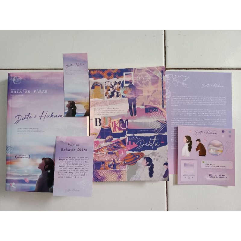 Preloved Novel Original+TTD PENULIS [Dikta & hukum by Dhia'an Farah/00.00 by Ameylia Falensia/Serein
