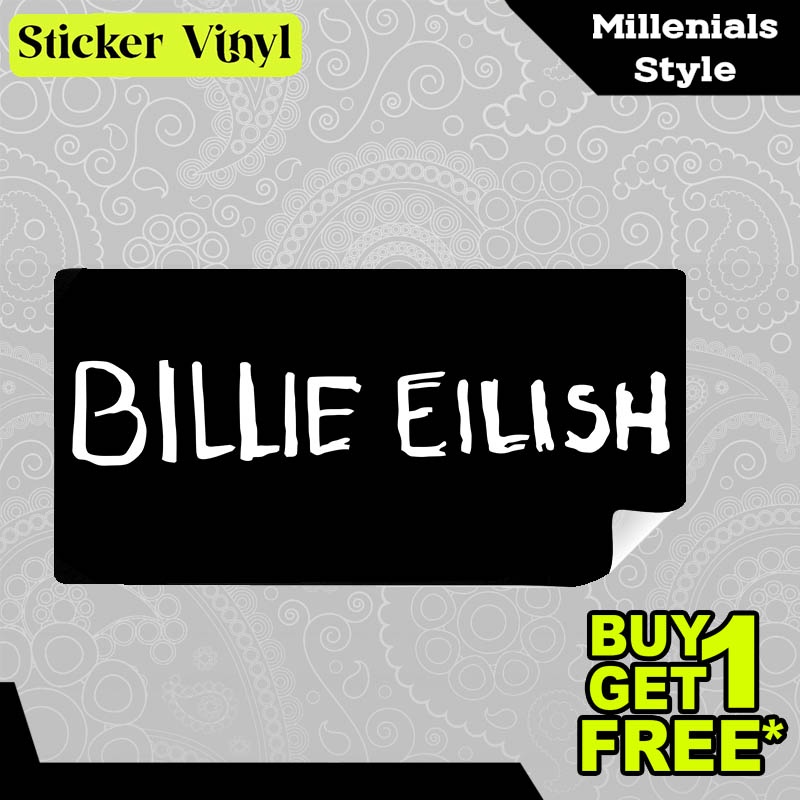 

Stiker Sticker Billie Eilish Logo Teks Gambar Unik Desain Keren dan Kekinian Aesthetic Bahan Vinyl Satuan Anti Air