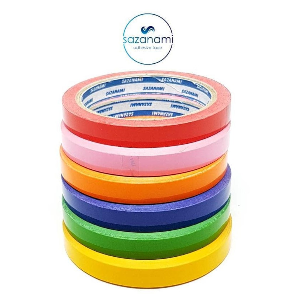 

lakban isolasi warna 12mm x 50M sazanami selotip solatip warna Best Seller