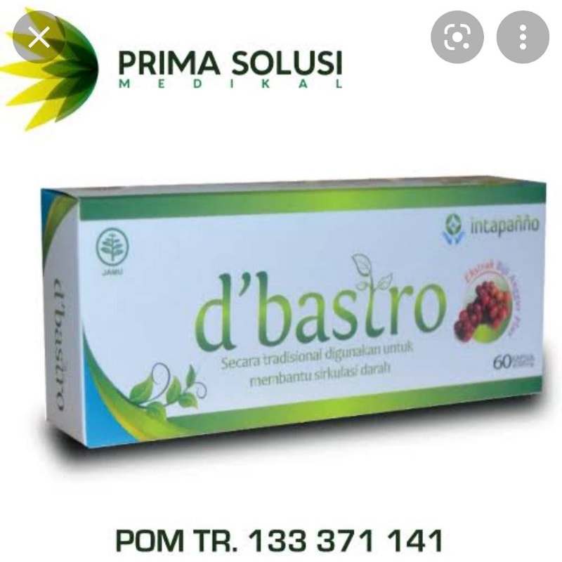 D'BASTRO anti stroke dan menurunkan tekanan darah