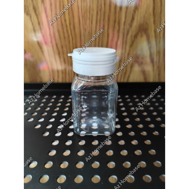 Botol Kapsul Kotak 30 Natural - Botol Kapsul 30 Kotak Natural - Botol Obat 30 - Botol Kapas 30