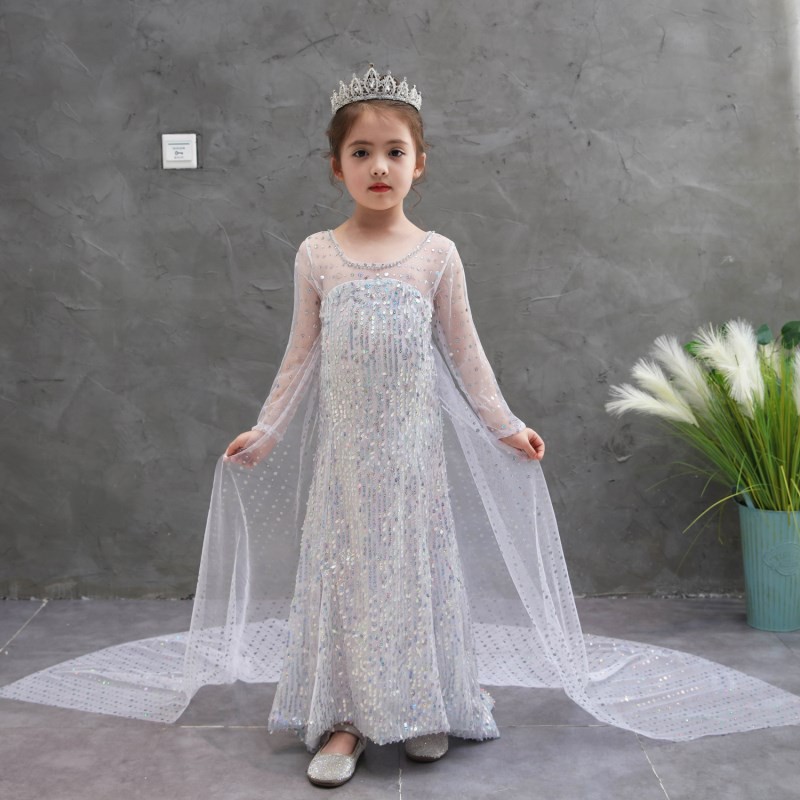 [MAMASILO] KOSTUM FROZEN BLINK BAJU ELSA FROZEN 2 PAYET MEWAH BAJU FROZEN ANAK PEREMPUAN IMPORT