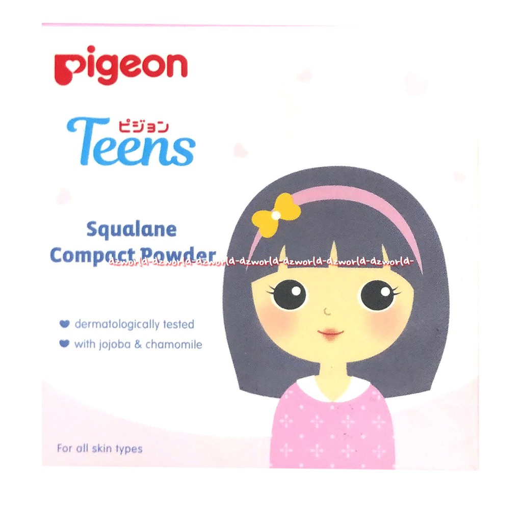 Bedak Pigeon teens Teen compact powder Bedak Remaja White-Pink