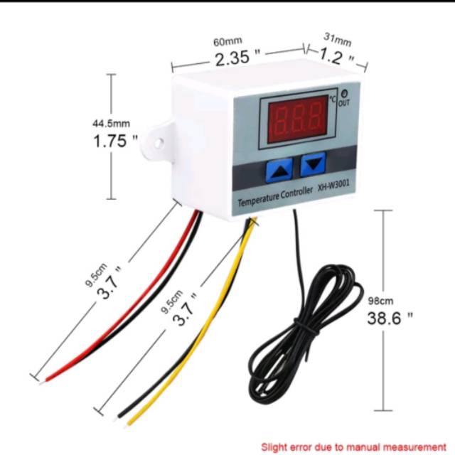 Thermostat Digital AC 220V XH W3001 termostat Alat pengatur suhu temperatur mesin tetas telur