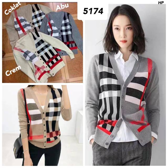 Cardigan rajut Bullberry import 5174