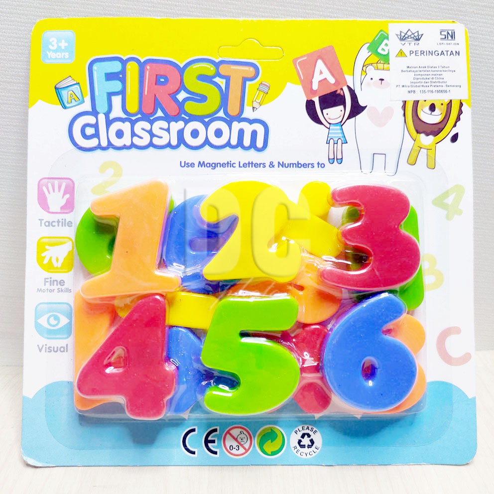 First Classroom 123 8877-5 Mainan Edukasi Mengenal Angka Belajar Berhitung