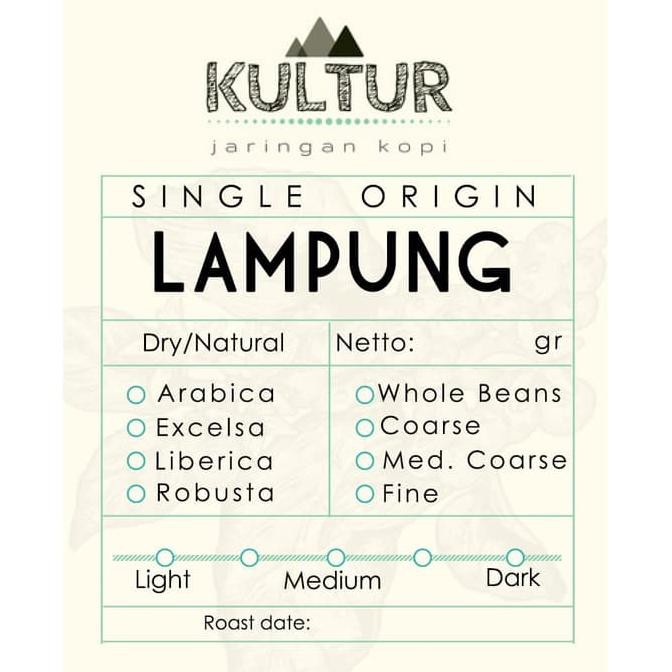 

Coffee Bean Biji Kopi Robusta Lampung Original 1 Kg - Med To Dark, Beans Terbaru