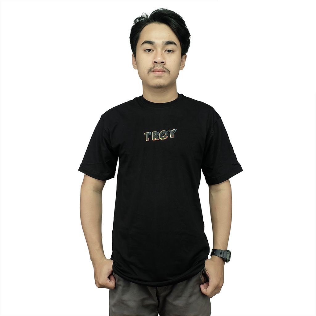 Troy Company T-Shirt Kaos Hitam MT 1376