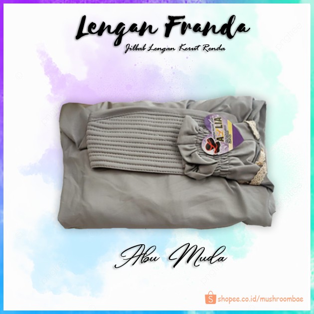 Jilbab Lengan Franda Hijab Lengan Syari Renda by Azlia-Abu Muda
