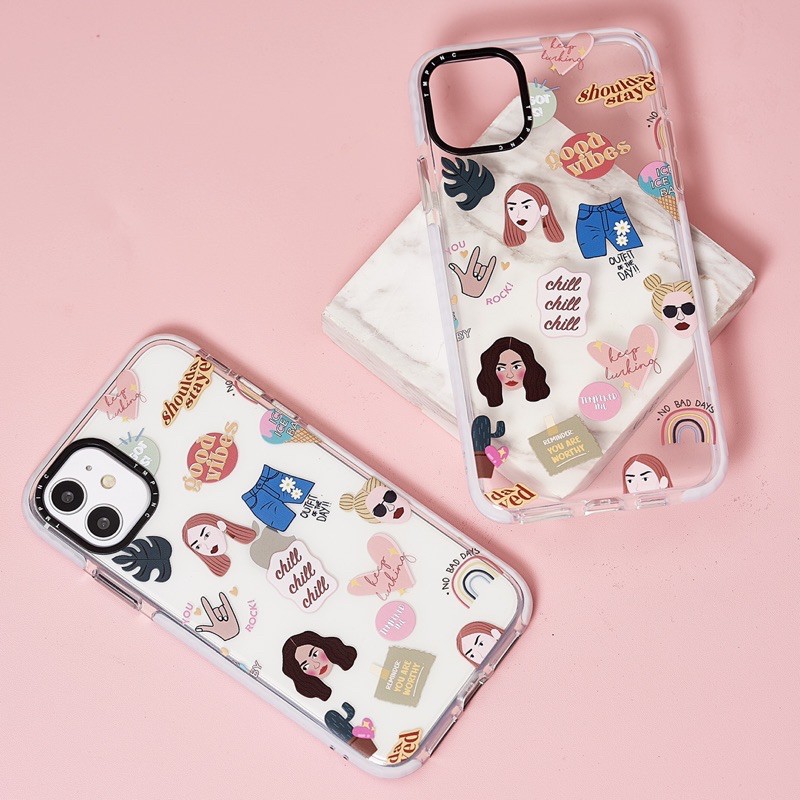 NEW !! IMPACT Vol.1 GIRLPWR x Temperedinc case iphone ( ip 7-11promax Ready !! )