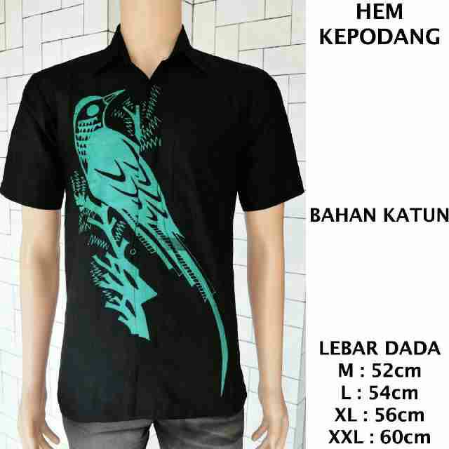 Kemeja Batik Burung Kepodang