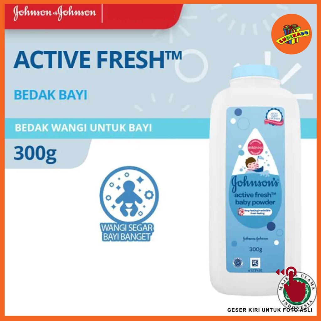 JOHNSON'S ACTIVE FRESH BABY POWDER 300g- Bedak Bayi