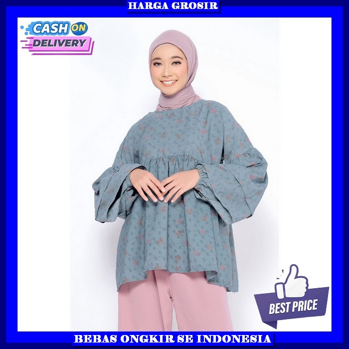 Baju Kondangan Ibu2 Atasan Wanita Import Buju Kerja Terbaru Blus Casual Blouse Kekinian Blous Remaja