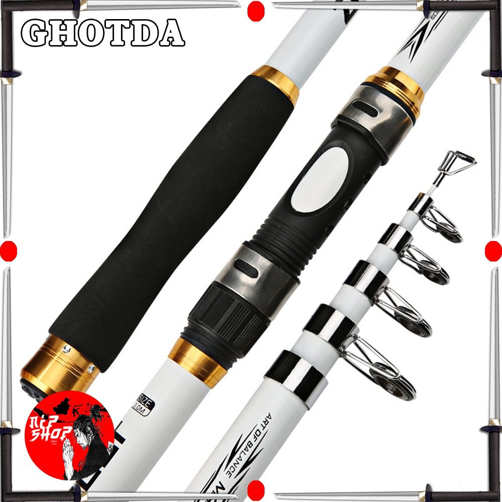 GHOTDA Joran Pancing Portable Carbon Fiber Telescopic 3M