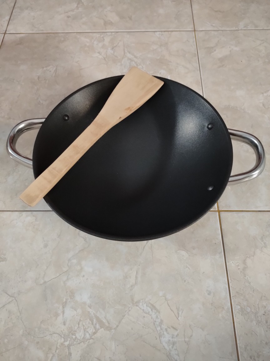 Wok Wajan Besi Non Stick (iron) D26cm W/spatula Bima